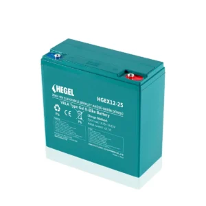 Hegel 12 Volt 25 Amper (12V 25 Ah) Jel Akü - Elektrikli Bisiklet Motosiklet Aküsü